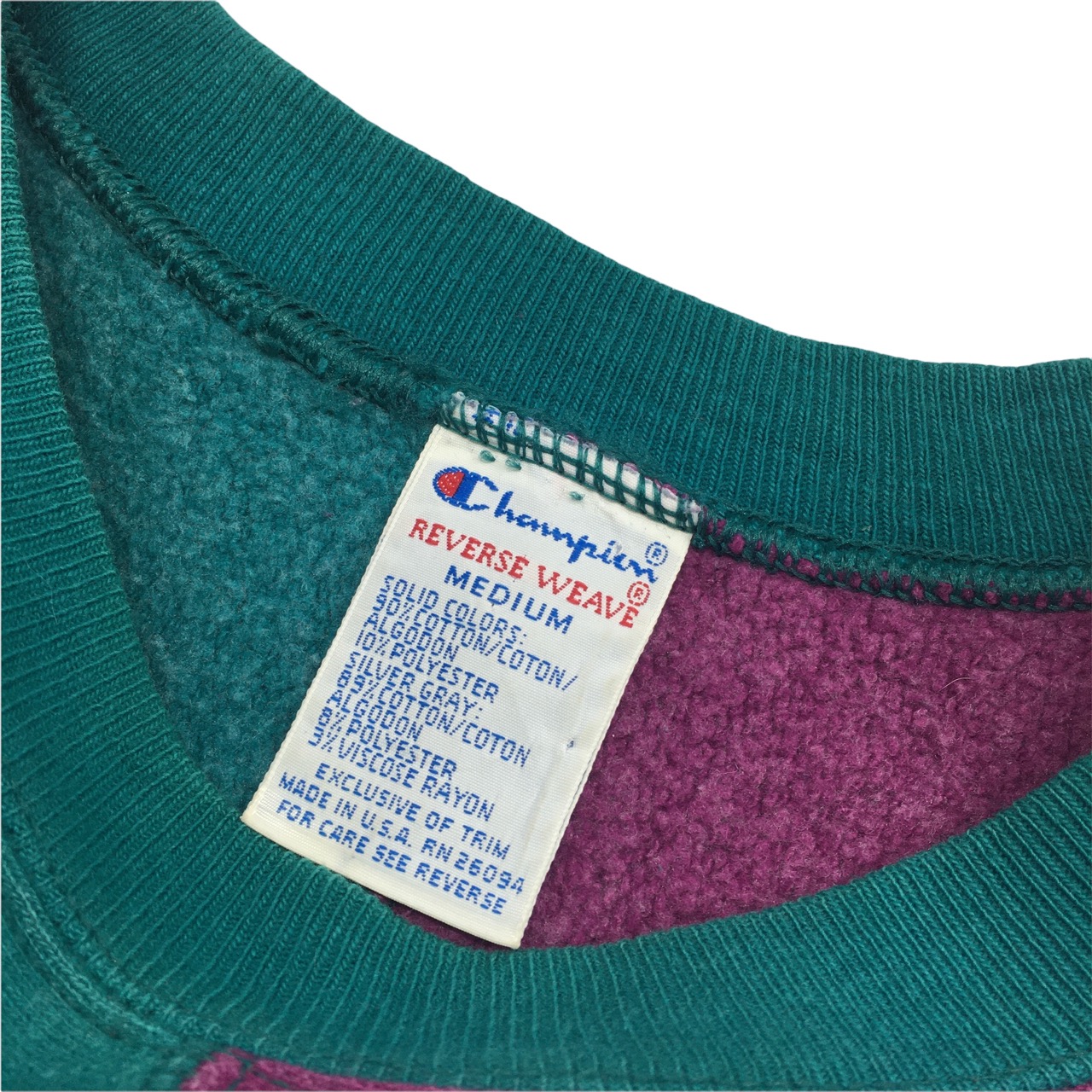 90s Champion Reverse Weave Crazy Pattern (SIZE:M