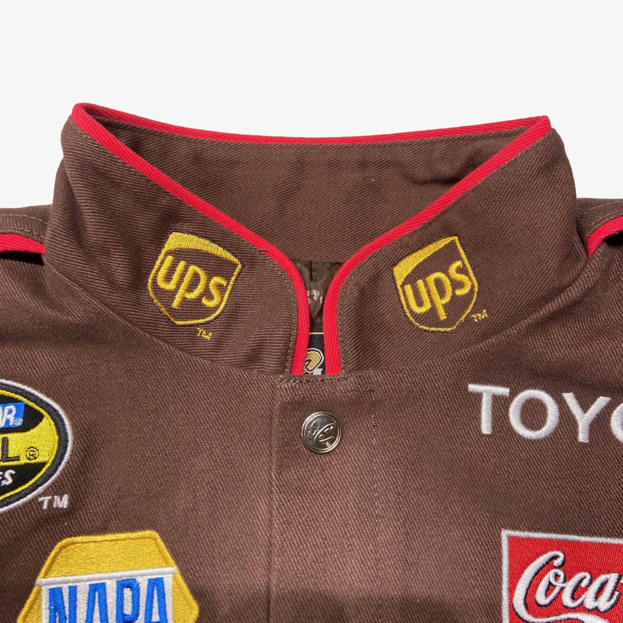UPS レーシングジャケット 2XL XXL Chase authentic DEAD STOCK】CHASE AUTHENTICS NASCAR Racing Jacket “ups