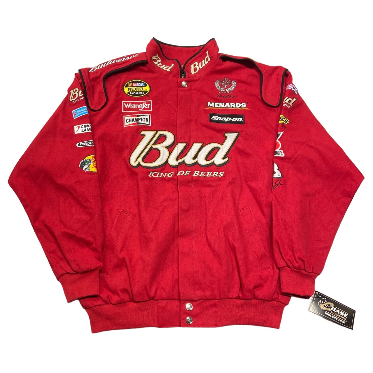 DEAD STOCK】CHASE AUTHENTICS NASCAR Racing Jacket “Budweiser”(SIZE 