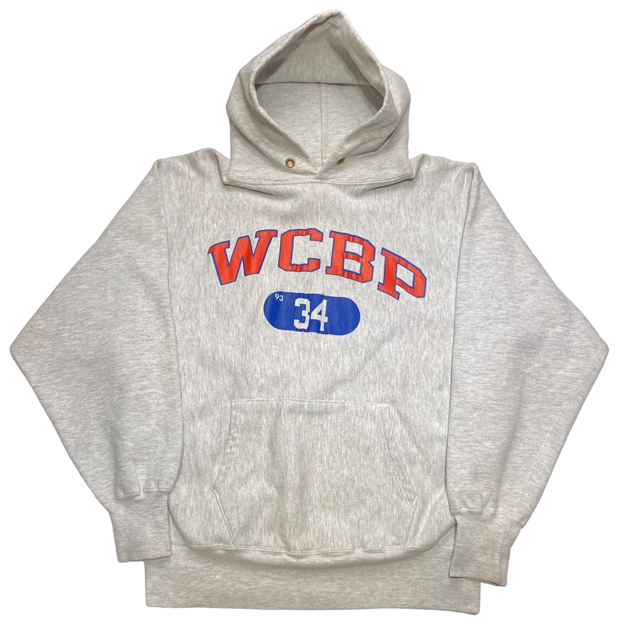 90s Champion Reverse Weave Hoodie “二段カプセル” “WCBP” Made in ...