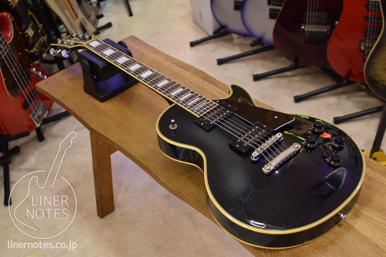 Burny 80's RLC-60 Les Paul Custom (Ebony) w/Gibson 496R & 500T